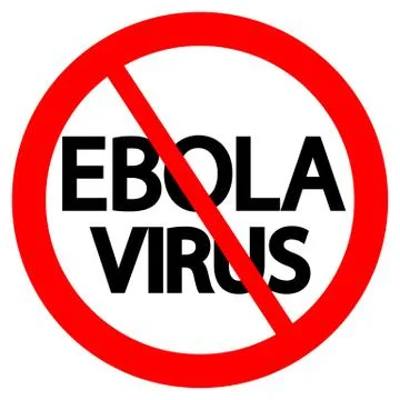 Stop Ebola sign Illustrazione stock