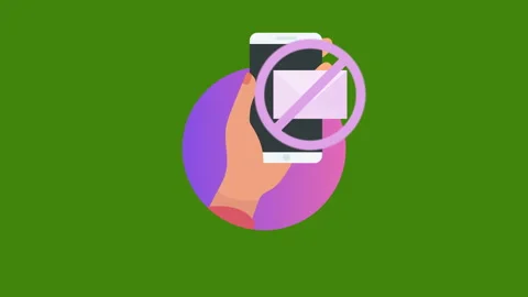 Stop email icon Stock Footage 171862858