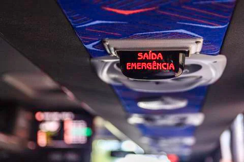 Stop, Emergency Exit Stock Photos