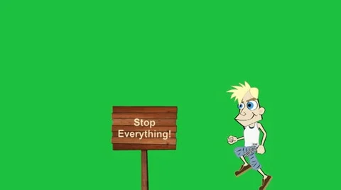 "Stop Everything!":  Animated Sales Promo Video stock 22019985