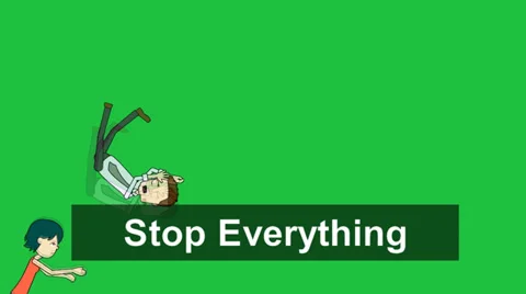 "Stop Everything" Title Animation Sequence Video stock 35684087