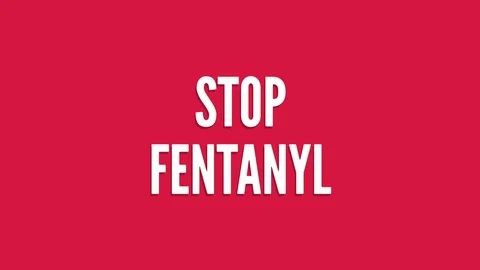 Stop Fentanyl with animated text effect Stock Footage 121911394