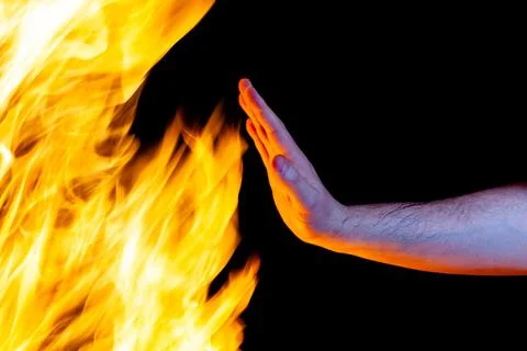 Stop fire, fire safety, use as a background Stock Photos