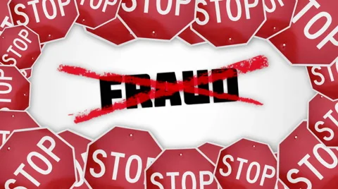 Stop Fraud Animation. Stock Footage 44211444