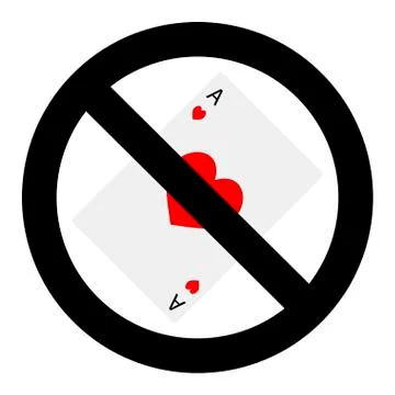 Stop gambling game Stock Illustration
