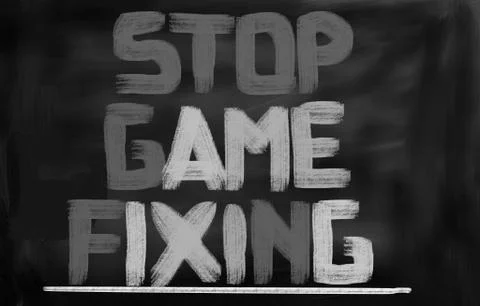 Stop Game Fixing Concept Stock Illustration
