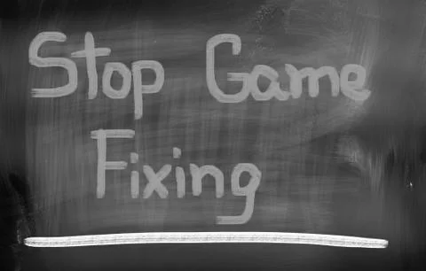 Stop Game Fixing Concept Stock Illustration