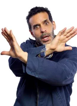 Stop Gesture Foto stock