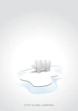 Stop global warming concept Illustrazione stock