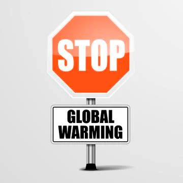 Stop Global Warming Stock Illustration