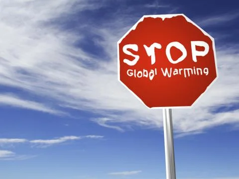 STOP Global Warming! Stock Photos