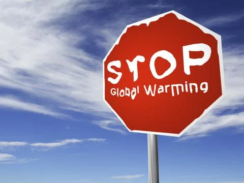 STOP global warming! Foto stock