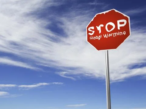 STOP global warming! Stock Photos