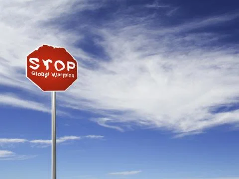 STOP global warming! Stock Photos