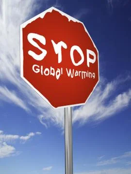 STOP global warming! Stock Photos