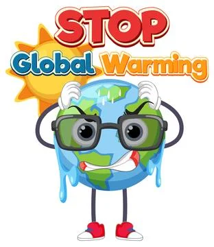 Stop global warming vector concept Stock Illustration