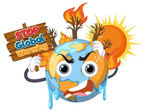 Stop global warming vector concept Stock Illustration
