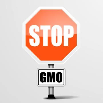 Stop gmo Stock Illustration
