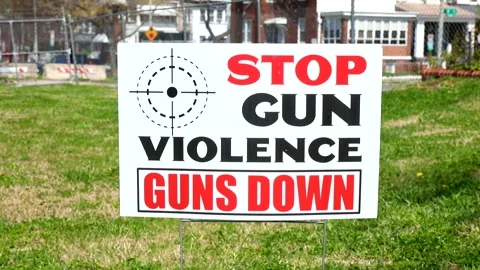 Stop Gun Violence Stock Footage 151691123