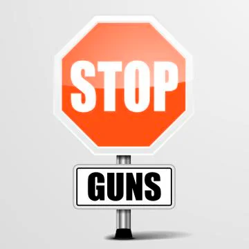 Stop Guns Illustrazione stock