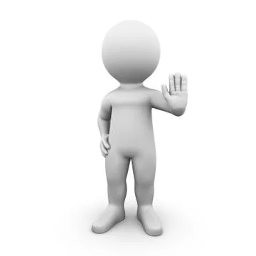 Stop hand Stock Illustration