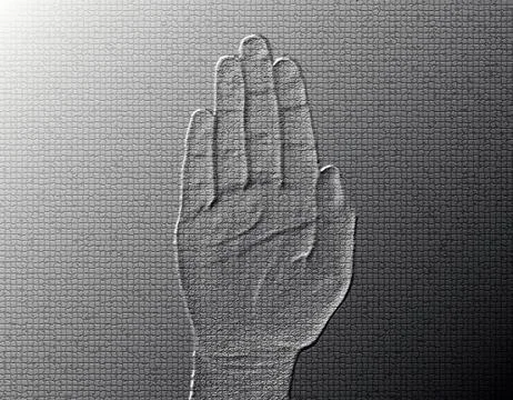 Stop hand Stock Illustration