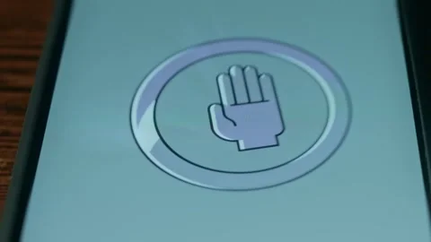 Stop hand sign, Stop violence, presentation Stock Footage 310054592