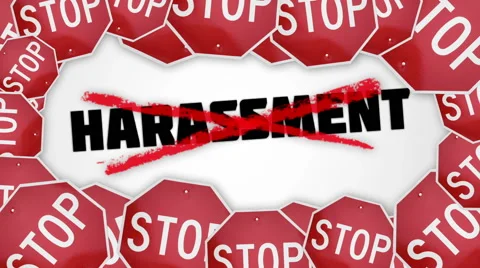 Stop Harassment Animation. Stock Footage 44215462
