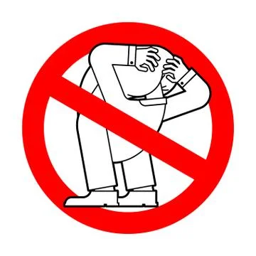 Stop Head up ass. Ban Your problem is obvious. Red prohibition road sign Stock Illustration
