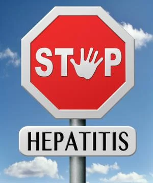 Stop hepatitis Stock Illustration
