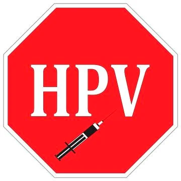 Stop HPV Stock Illustration