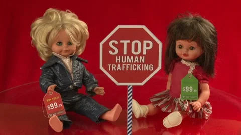 Stop human trafficking (ver.2) - prices in dollars Stock Footage 7759725