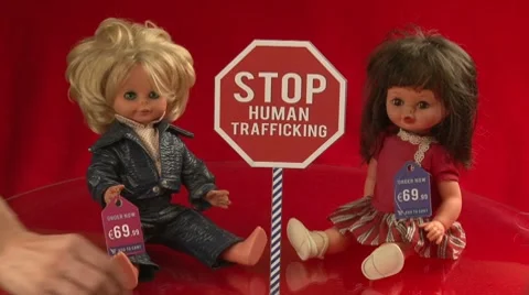 Stop human trafficking (ver.3) - prices in euros Vídeo Stock 7759763