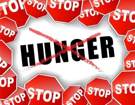 Stop hunger Stock Illustration
