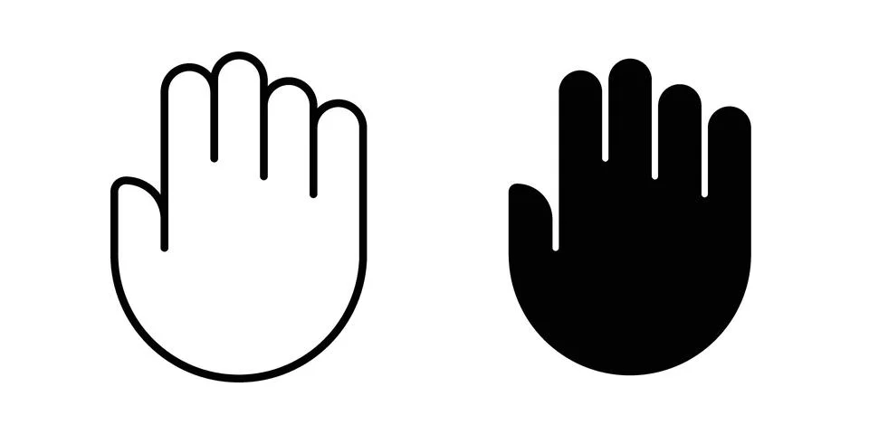 Stop icon concept. best for web design Stock Illustration