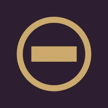 The stop icon. Danger and warning symbol. Flat Stock Illustration