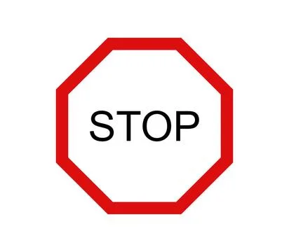 Stop icon illustrated in vector on white background stop icon illustrated ... Stock Photos