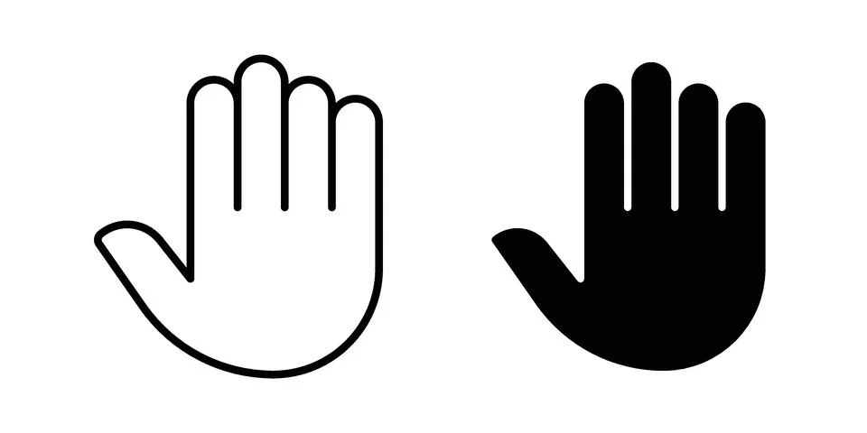 Stop icon or illustration vector symbols Illustrazione stock