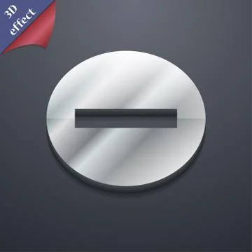 Stop  icon symbol. 3D style. Trendy, modern design with space for your text V Illustrazione stock