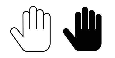 Stop icon symbol. Flat Vector illustration Stock Illustration