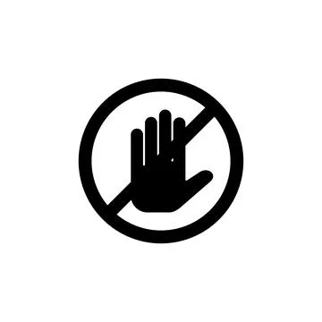 Stop icon vector. stop road sign. hand stop icon vector Stock Illustration