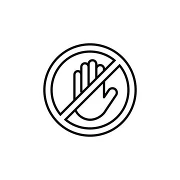 Stop icon vector. stop road sign. hand stop icon vector Stock Illustration