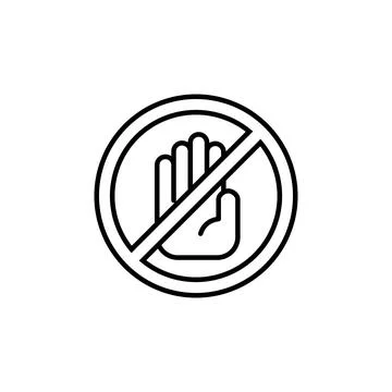 Stop icon vector. stop road sign. hand stop icon vector Stock Illustration