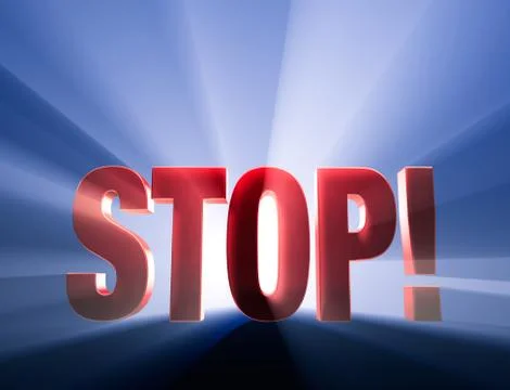 Stop! Stock Illustration