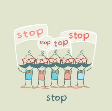 Stop Stock Illustration