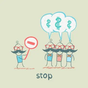 Stop Stock Illustration