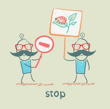 Stop Stock Illustration