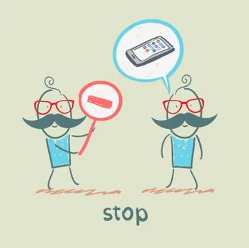 Stop Stock Illustration