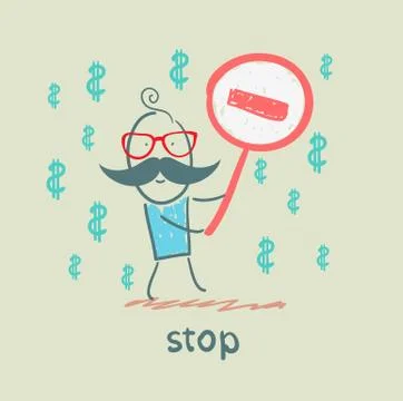 Stop Stock Illustration