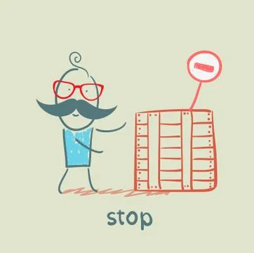 Stop Stock Illustration